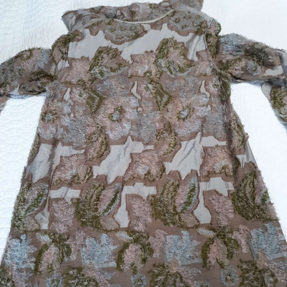 RARE Issey Miyake MADE IN JAPAN floral oversized pullover dress with collar - Picture 2 of 4